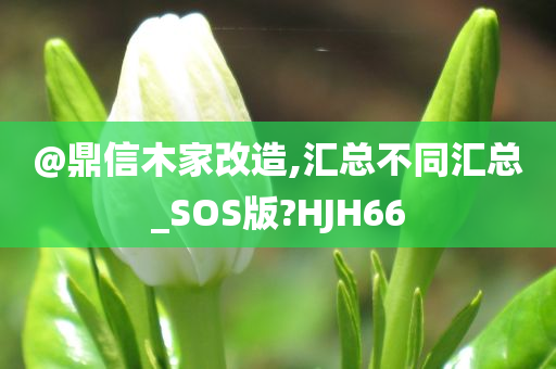 @鼎信木家改造,汇总不同汇总_SOS版?HJH66