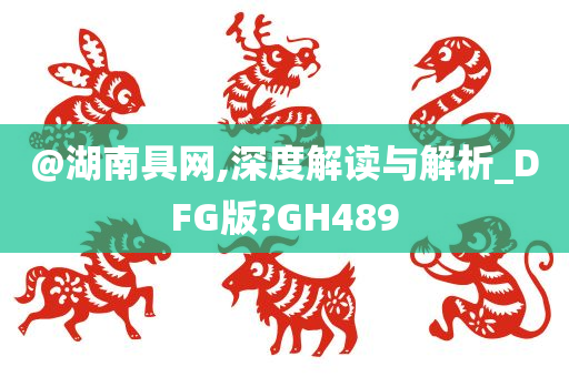 @湖南具网,深度解读与解析_DFG版?GH489