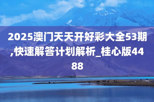 2025澳门天天开好彩大全53期,快速解答计划解析_桂心版4488