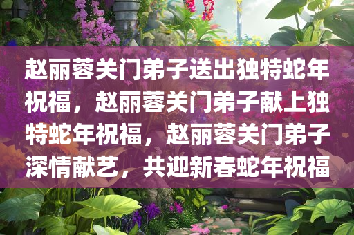赵丽蓉关门弟子送出独特蛇年祝福，赵丽蓉关门弟子献上独特蛇年祝福，赵丽蓉关门弟子深情献艺，共迎新春蛇年祝福