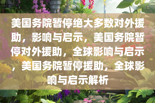 美国务院暂停绝大多数对外援助，影响与启示，美国务院暂停对外援助，全球影响与启示，美国务院暂停援助，全球影响与启示解析