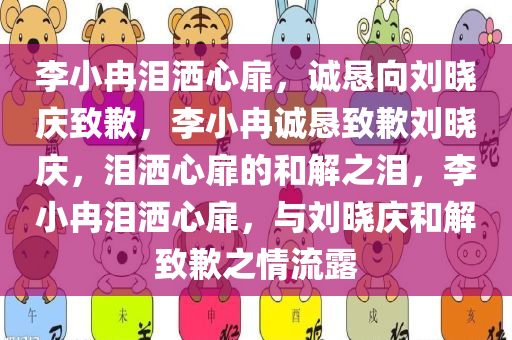 李小冉泪洒心扉，诚恳向刘晓庆致歉，李小冉诚恳致歉刘晓庆，泪洒心扉的和解之泪，李小冉泪洒心扉，与刘晓庆和解致歉之情流露