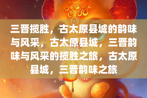 三晋揽胜，古太原县城的韵味与风采，古太原县城，三晋韵味与风采的揽胜之旅，古太原县城，三晋韵味之旅