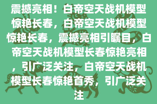 震撼亮相！白帝空天战机模型惊艳长春，白帝空天战机模型惊艳长春，震撼亮相引瞩目，白帝空天战机模型长春惊艳亮相，引广泛关注，白帝空天战机模型长春惊艳首秀，引广泛关注