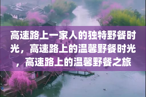 高速路上一家人的独特野餐时光，高速路上的温馨野餐时光，高速路上的温馨野餐之旅