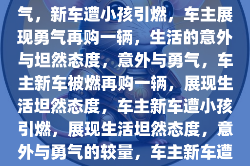 40万新车被小孩引燃，车主淡然再购一辆，生活的意外与勇气，新车遭小孩引燃，车主展现勇气再购一辆，生活的意外与坦然态度，意外与勇气，车主新车被燃再购一辆，展现生活坦然态度，车主新车遭小孩引燃，展现生活坦然态度，意外与勇气的较量，车主新车遭小孩引燃，坦然再购展现生活勇气