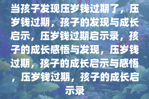 当孩子发现压岁钱过期了，压岁钱过期，孩子的发现与成长启示，压岁钱过期启示录，孩子的成长感悟与发现，压岁钱过期，孩子的成长启示与感悟，压岁钱过期，孩子的成长启示录