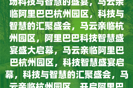 马云现身阿里巴巴杭州园区，一场科技与智慧的盛宴，马云亲临阿里巴巴杭州园区，科技与智慧的汇聚盛会，马云亲临杭州园区，阿里巴巴科技智慧盛宴盛大启幕，马云亲临阿里巴巴杭州园区，科技智慧盛宴启幕，科技与智慧的汇聚盛会，马云亲临杭州园区，开启阿里巴巴科技智慧盛宴