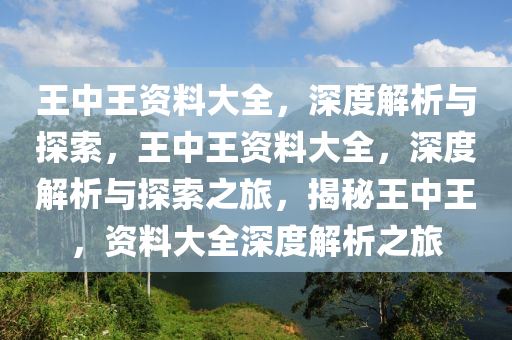 王中王资料大全，深度解析与探索，王中王资料大全，深度解析与探索之旅，揭秘王中王，资料大全深度解析之旅