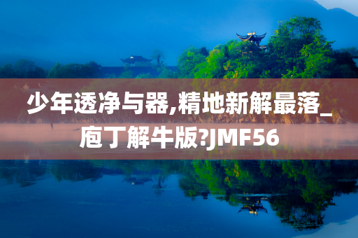 少年透净与器,精地新解最落_庖丁解牛版?JMF56