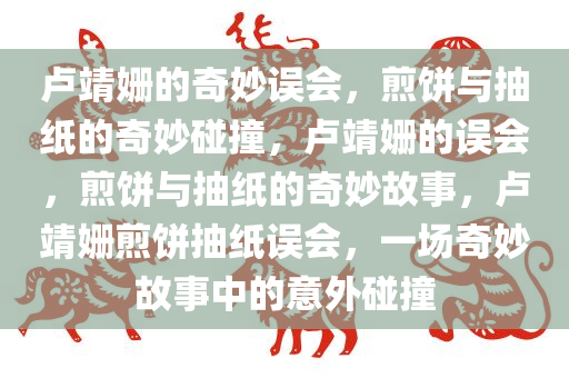 卢靖姗的奇妙误会，煎饼与抽纸的奇妙碰撞，卢靖姗的误会，煎饼与抽纸的奇妙故事，卢靖姗煎饼抽纸误会，一场奇妙故事中的意外碰撞