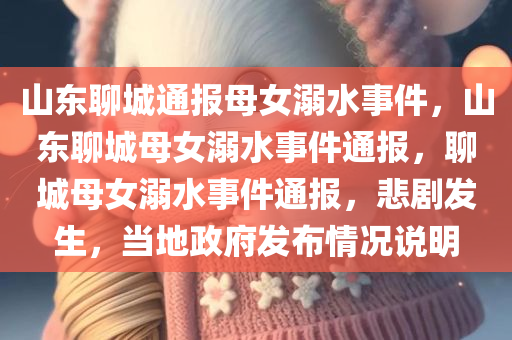 山东聊城通报母女溺水事件，山东聊城母女溺水事件通报，聊城母女溺水事件通报，悲剧发生，当地政府发布情况说明