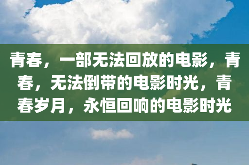 青春，一部无法回放的电影，青春，无法今晚必出三肖2025_2025新澳门精准免费提供·精确判断倒带的电影时光，青春岁月，永恒回响的电影时光