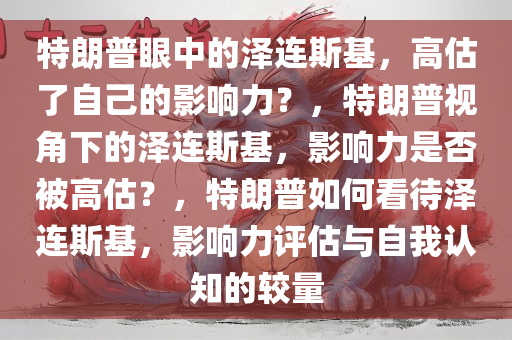 特朗普眼中的泽连斯基，高估了自己的影响力？，特朗普视角下的泽连斯基，影响力是否被高估今晚必出三肖2025_2025新澳门精准免费提供·精确判断？，特朗普如何看待泽连斯基，影响力评估与自我认知的较量