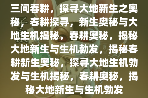 三问春耕，探寻大地新生之奥秘，春耕探寻，新生奥秘与大地生机揭秘，春耕奥秘，揭秘大地新生与生机勃发，揭秘春耕新生奥秘，探寻大地生机勃发与生机揭秘，春耕奥秘，揭秘大地新生与生机勃发今晚必出三肖2025_2025新澳门精准免费提供·精确判断