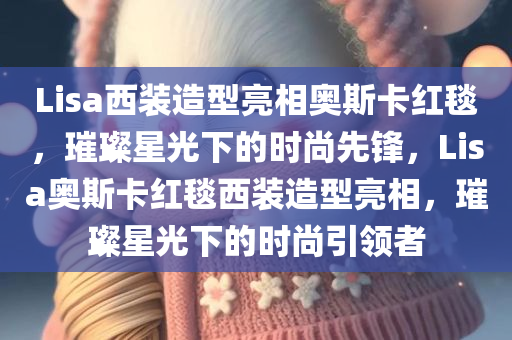 Lisa西装造型亮相奥斯卡红毯，璀璨星光下的时尚先锋，Lisa奥斯卡红毯西装造型亮相，璀璨星光下的时尚引领者