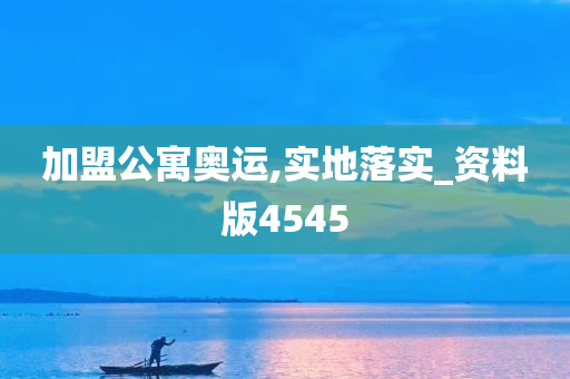 加盟公寓奥运,实地落实_资料版4545