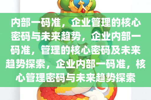 内部一码准