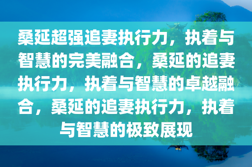 桑延超强追妻执行力，执着与智慧的完美融合，桑延的追妻执行力，执着与智慧的卓越融合，桑延的追妻执行力，执着与智慧的极致展现今晚必出三肖2025_2025新澳门精准免费提供·精确判断
