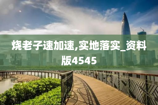 烧老子速加速,实地落实_资料版4545
