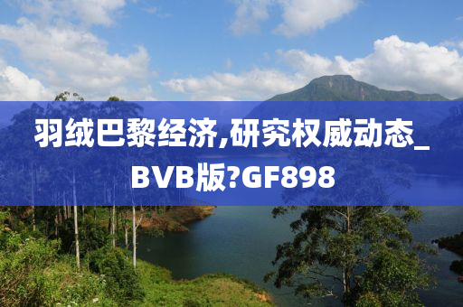 羽绒巴黎经济,研究权威动态_BVB版?GF898