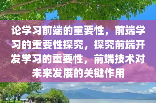 论学习前端的重要性，前端学习的重要性探究，探究前端开发学习的重要性，前端技术对未来发展的关键作用