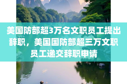 美国防部超3万名文职员工提出辞职，美国国防部超三万文职员工递交辞职申请今晚必出三肖2025_2025新澳门精准免费提供·精确判断