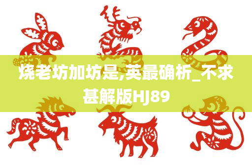 烧老坊加坊是,英最确析_不求甚解版HJ89