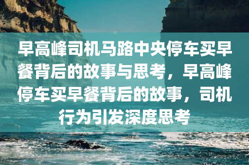 早高峰司机马路中央停车买早餐背后的故事与思考，早高峰停车买早餐背后的故事，司机行为引发深度思考