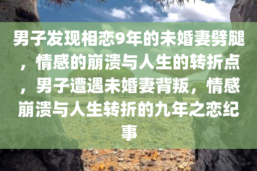 男子发现相恋9年的未婚妻劈腿，情感的崩溃与人生的转折点，男子遭遇未婚妻背叛，情感崩溃与人生转折的九年之恋纪事