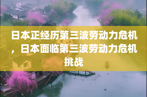 日本正经历第三波劳动力危机，日本面临第三波劳动力危机挑战