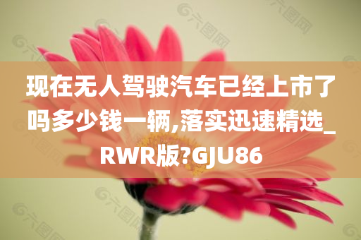 现在无人驾驶汽车已经上市了吗多少钱一辆,落实迅速精选_RWR版?GJU86