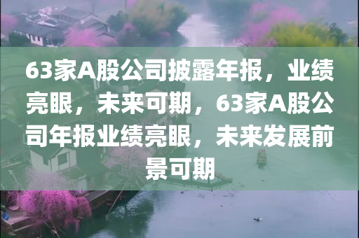 63家A股公司披露年报，业绩亮眼，未来可期，63家A股公司年报业绩亮今晚必出三肖2025_2025新澳门精准免费提供·精确判断眼，未来发展前景可期