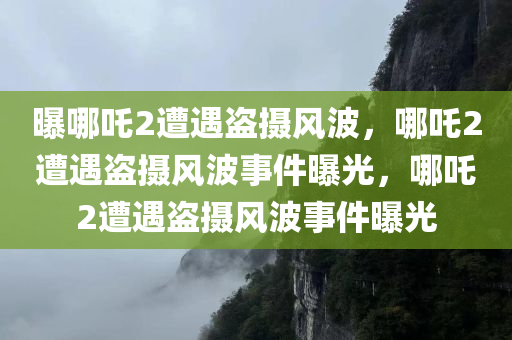 曝哪吒2遭遇盗摄风波，哪吒2遭遇盗摄风波事件曝光，今晚必出三肖2025_2025新澳门精准免费提供·精确判断哪吒2遭遇盗摄风波事件曝光