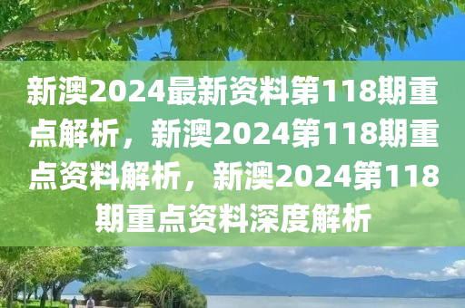 新澳2024最新资料第118期重点解析，新澳2024第118期重点资料解析，新澳2024第118期重点资料深度解析