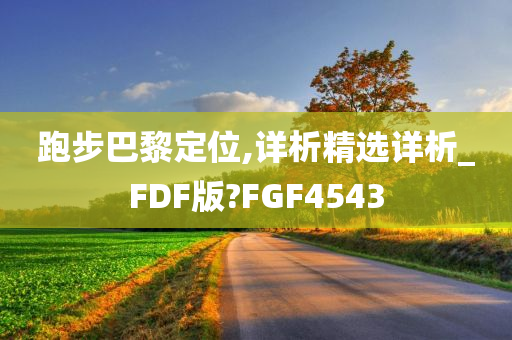 跑步巴黎定位,详析精选详析_FDF版?FGF4543