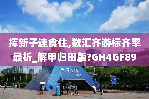 挥新子速食住,数汇齐游标齐率最析_解甲归田版?GH4GF89