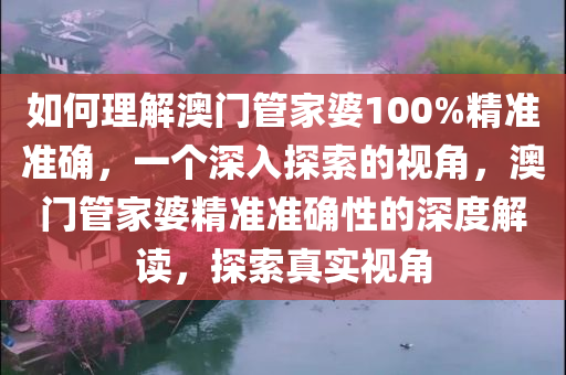 如何理解澳门管家婆100%精准准确，一个深入探索的视角，澳门管家婆精今晚必出三肖2025_2025新澳门精准免费提供·精确判断准准确性的深度解读，探索真实视角