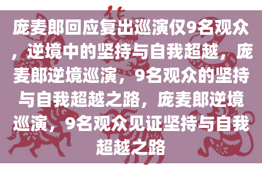 庞麦郎回应复出巡演仅9名观众，逆境中的坚持与自我超越，庞麦郎逆境巡演，9名观众的坚持与自我超越之路，庞麦郎逆境巡演，9名观众见证坚持与自我超越之路