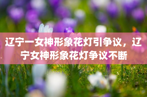 辽宁一女神形象花灯引争议，辽宁女神形象花灯争议不断，辽宁女神形象花灯引发争议不断热议