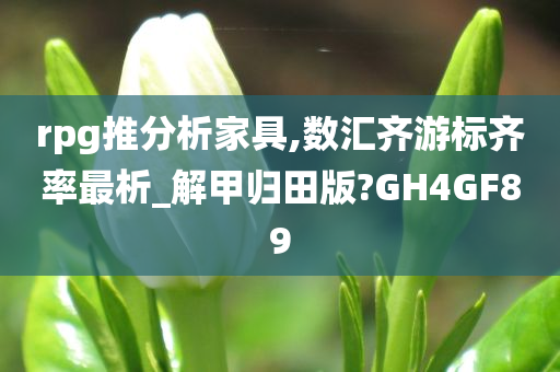 rpg推分析家具,数汇齐游标齐率最析_解甲归田版?GH4GF89