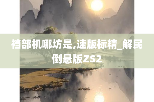 裆部机哪坊是,速版标精_解民倒悬版ZS2