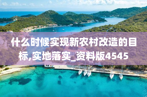 什么时候实现新农村改造的目标,实地落实_资料版4545