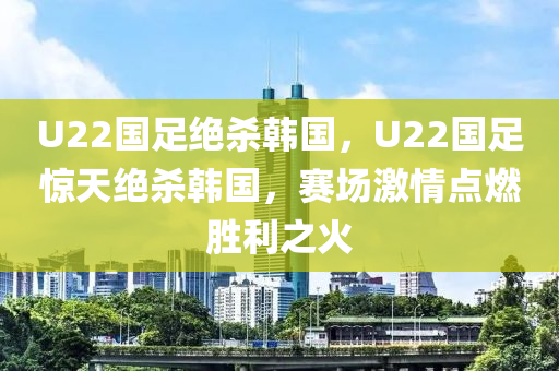 U22国足绝杀韩国，U22国足惊天绝杀韩国，赛场激情点燃胜利之火