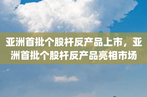 亚洲首批个股杆反产品上市，亚洲首批个股杆反产品亮相市场，亚洲首批个股杆反产品亮相市场，引领行业新潮流