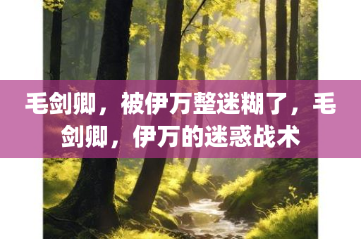 毛剑卿，被伊万整迷糊了，毛剑卿，伊万的迷惑战术