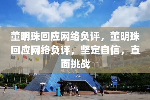 董明珠回应网络负评，董明珠回应网络负评，坚定自信，直面挑战，董明珠直面网络负评，坚定自信回应挑战
