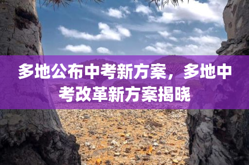 多地公布中考新方案，多地中考改革新方案揭晓，多地中考改革新方案揭晓，中考新方案公布在即