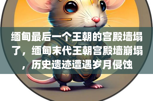 缅甸最后一个王朝的宫殿墙塌了，缅甸末代王朝宫殿墙崩塌，历史遗迹遭遇岁月侵蚀