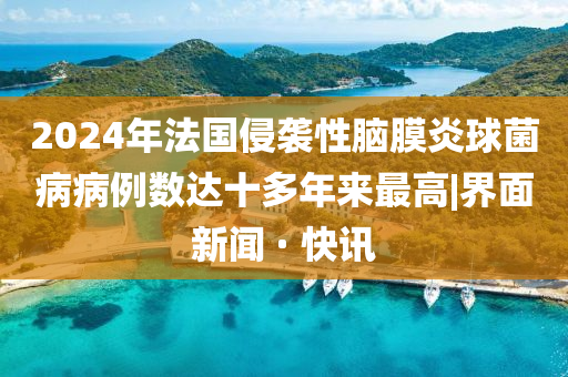 2024年法國侵襲性腦膜炎球菌病病例數達十多年來(lái)最高|界面新聞 · 快訊